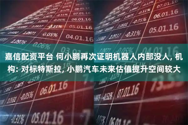 嘉信配资平台 何小鹏再次证明机器人内部没人, 机构: 对标特斯拉, 小鹏汽车未来估值提升空间较大